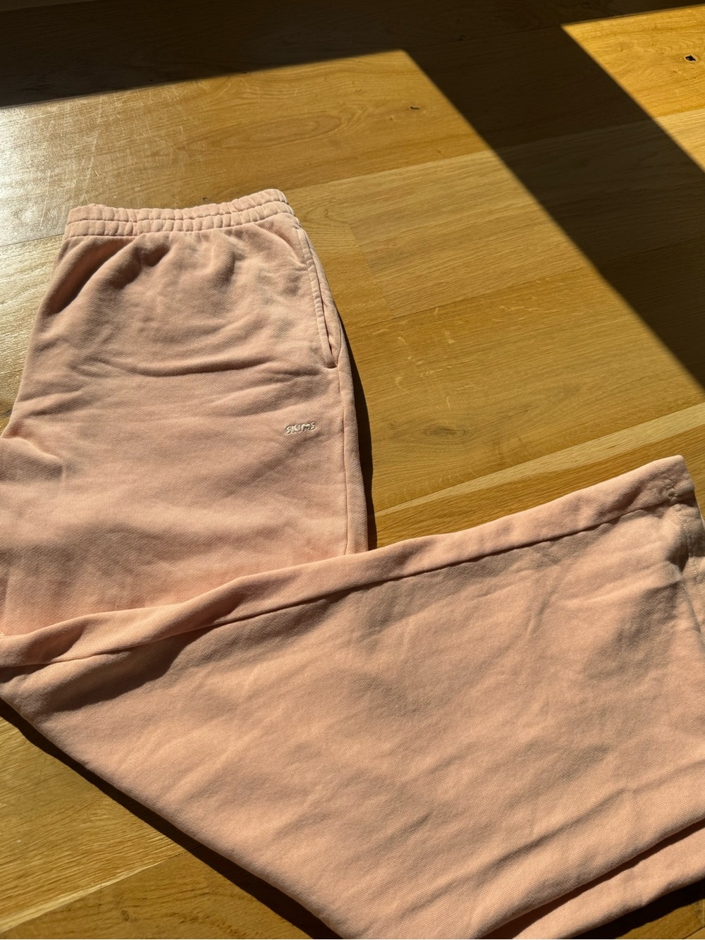 Skims peach wide leg sweats
